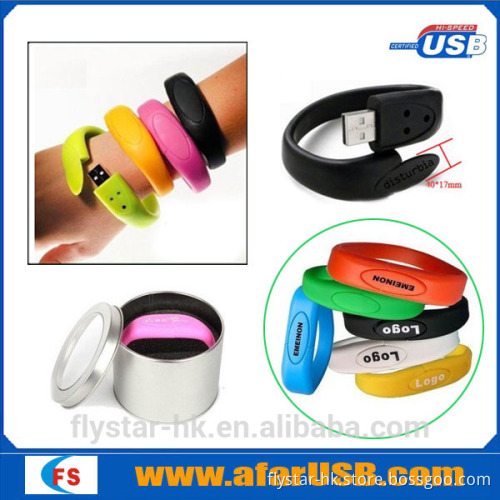 2014 custom beautiful silicone usb bracelet,wristband usb for best gift